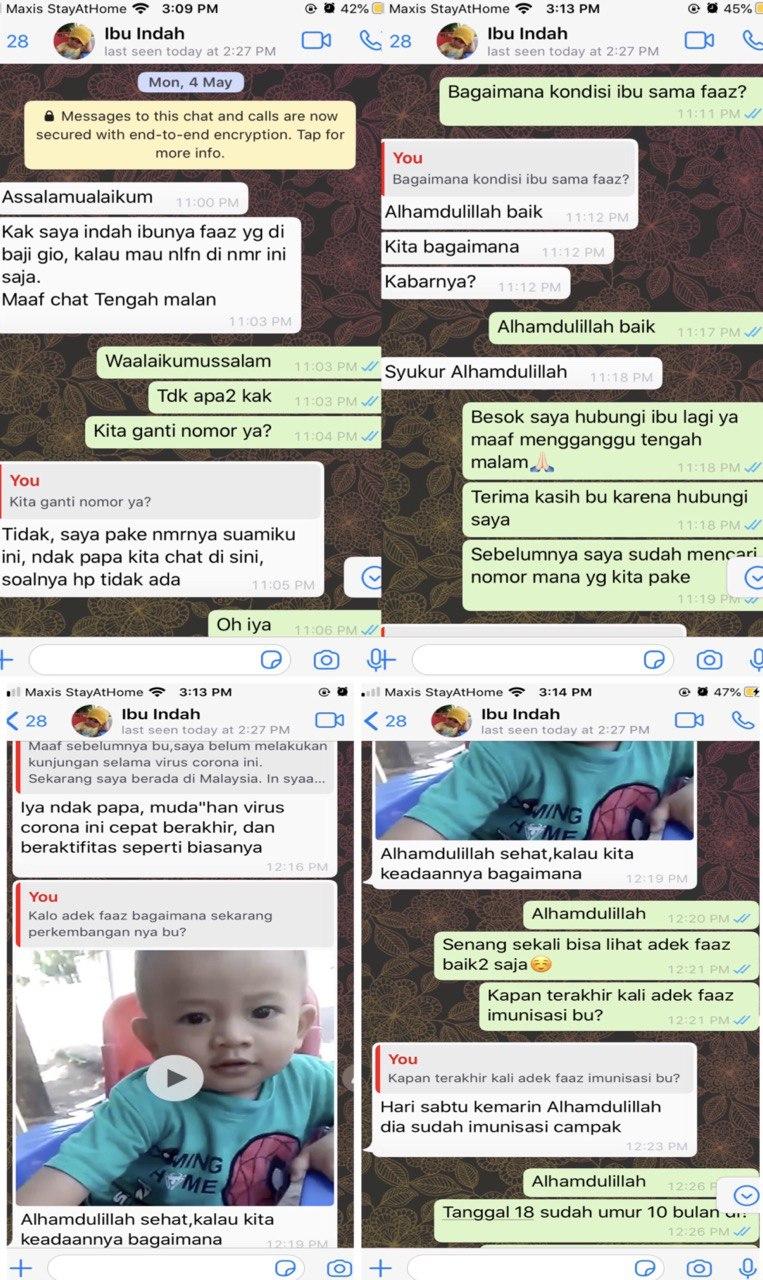 Akhirnya kembali mendapat kabar dari Ibu Indah